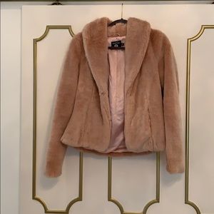 Pink fauxe fur jacket